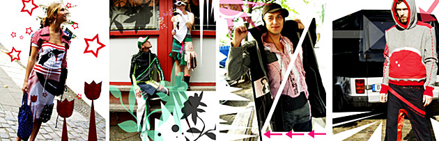 Fotoreihe: Melanie Köhler mit dem Thema: Stadtkind. Eine Streetwearkollektion. Models präsentieren die Kollektion.