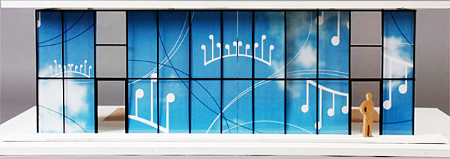 Foto 8 zum Projekt: Vorhang für Probensaal des Thomanerchors. Ein Modell mit dem Muster.
