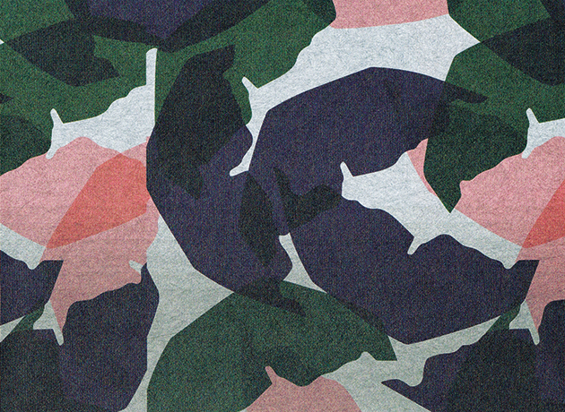 Foto zum Thema: Lambda. AUF WELLENLÄNGE - Ein textiles Design-Konzept in einer digitalen Welt. Stoffmusterabbildung.