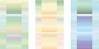 Fotoreihe zum Thema: Licht und Textil für den sakralen Raum. Stoffmusterabbildungen.