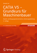 Foto: Buchtitel. CATIA V5 - Grundkurs für Maschinenbauer.