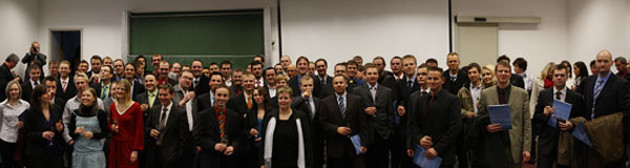 Exmatrikulationsfeier 2008 im Fachbereich MBK / Gruppenfoto