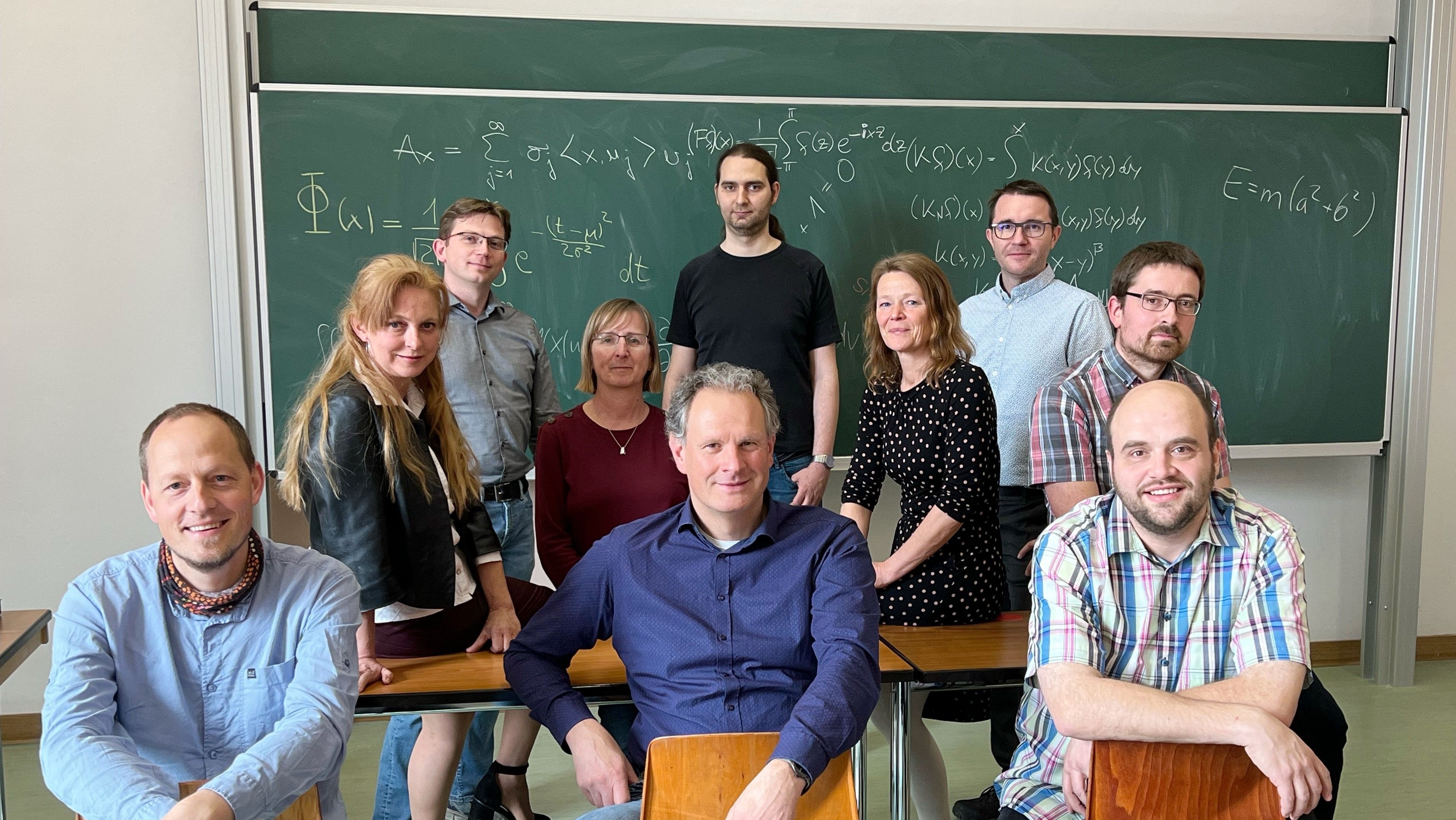 Foto: Gruppenfoto von Personen, Fachgruppe Mathematik, Fakultät PTI