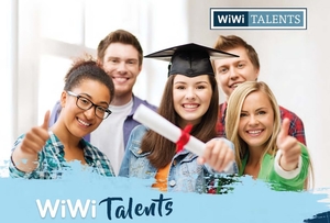 Foto: WiWi Talents, Personen lächeln in die Kamera
