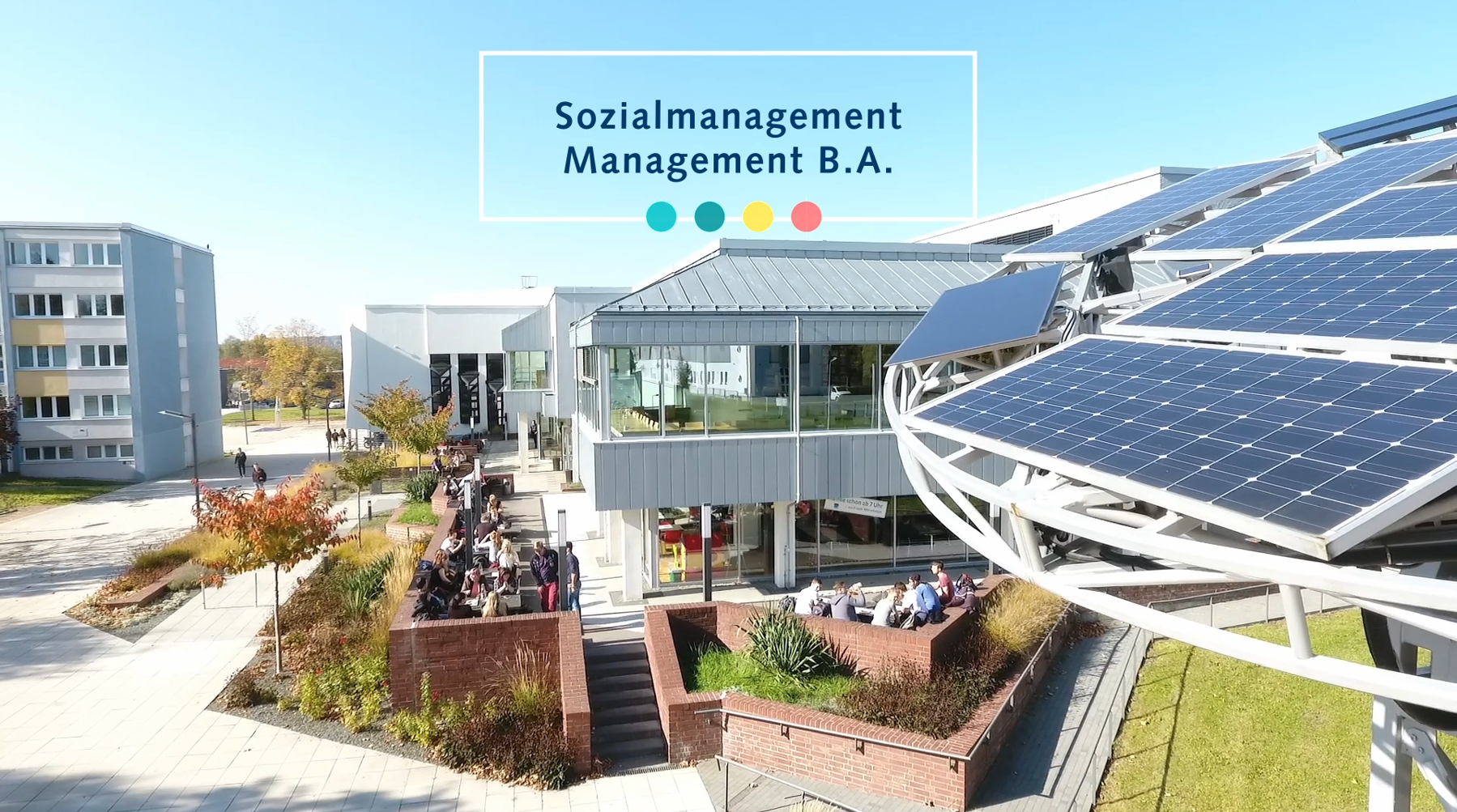 Foto: Campus Scheffelberg, Hörsaal- und Mensagebäude
