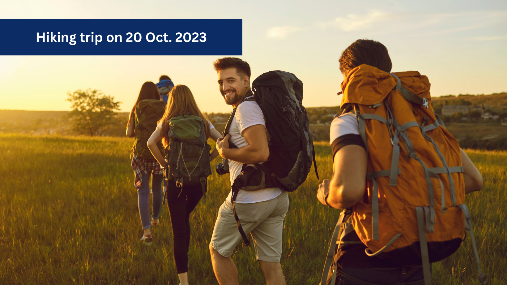 Foto: Studierende auf einem Wanderausflug