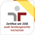 Logo Familiengerechte Hochschule Logo: Zertifikat seit 2008 audit familiengerechte hochschule.