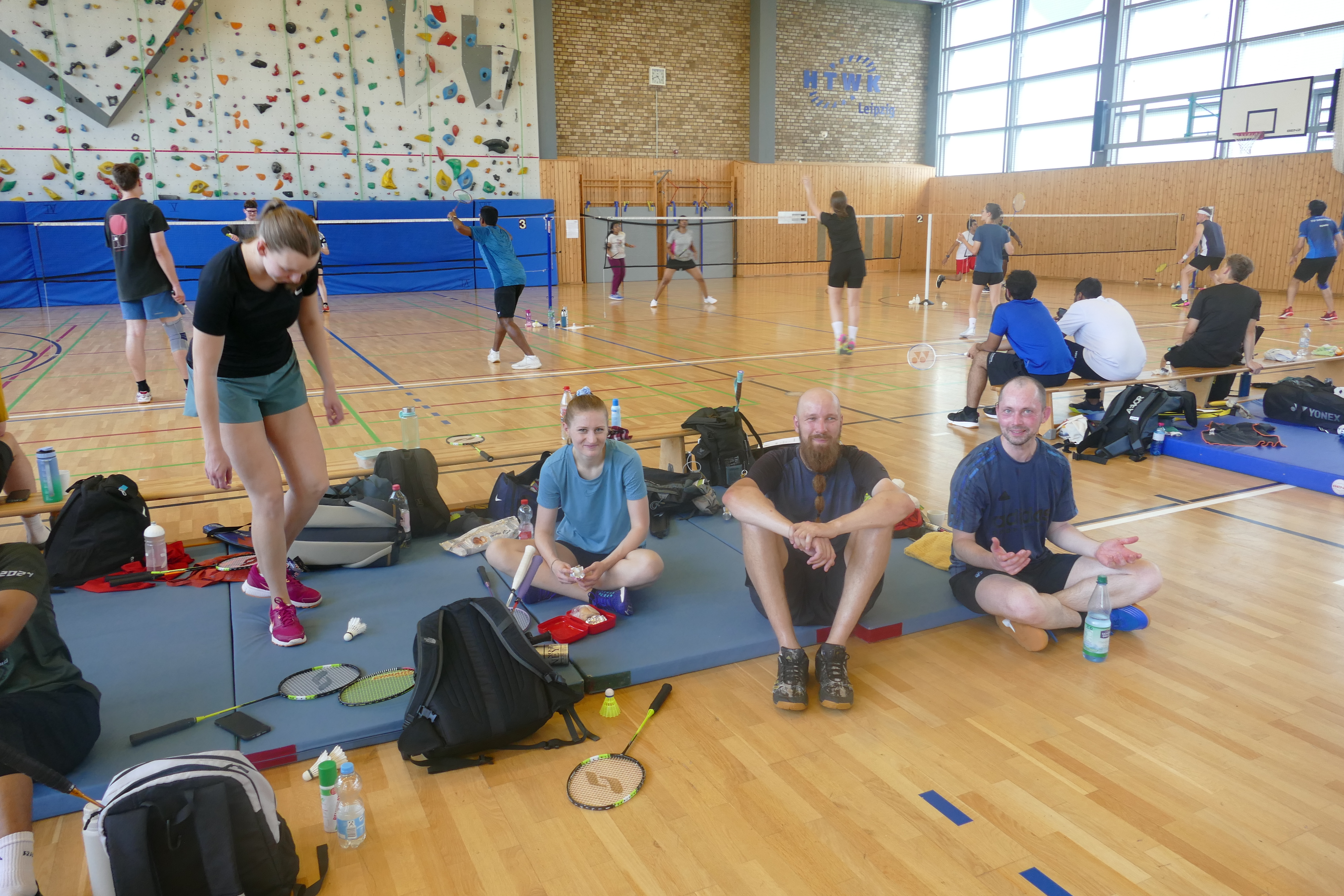 Spieler in der Pause