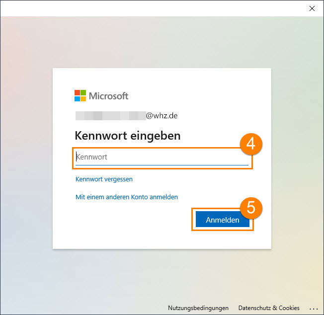 Bild Nr. 3: Anleitung zur Anmeldung Microsoft Teams.