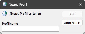 Bild zur Beschreibung des Anlegens eines neuen Outlook-Profils.