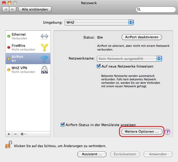 Bild welches die Konfiguration von Eduroam in iOS zeigt.