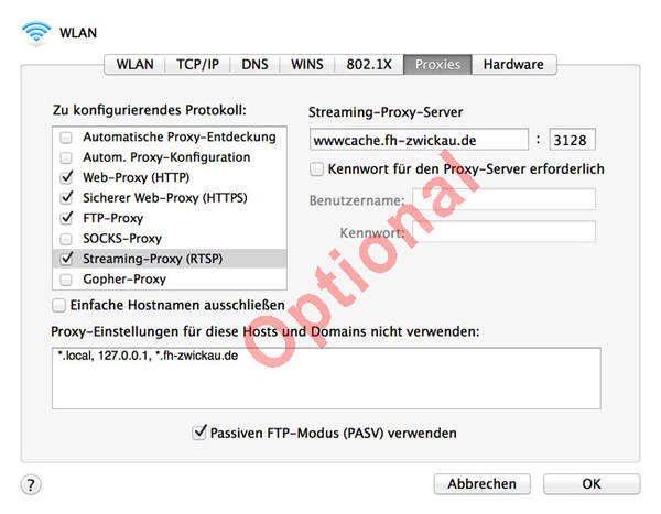 Bild welches die Konfiguration von Eduroam in iOS zeigt.