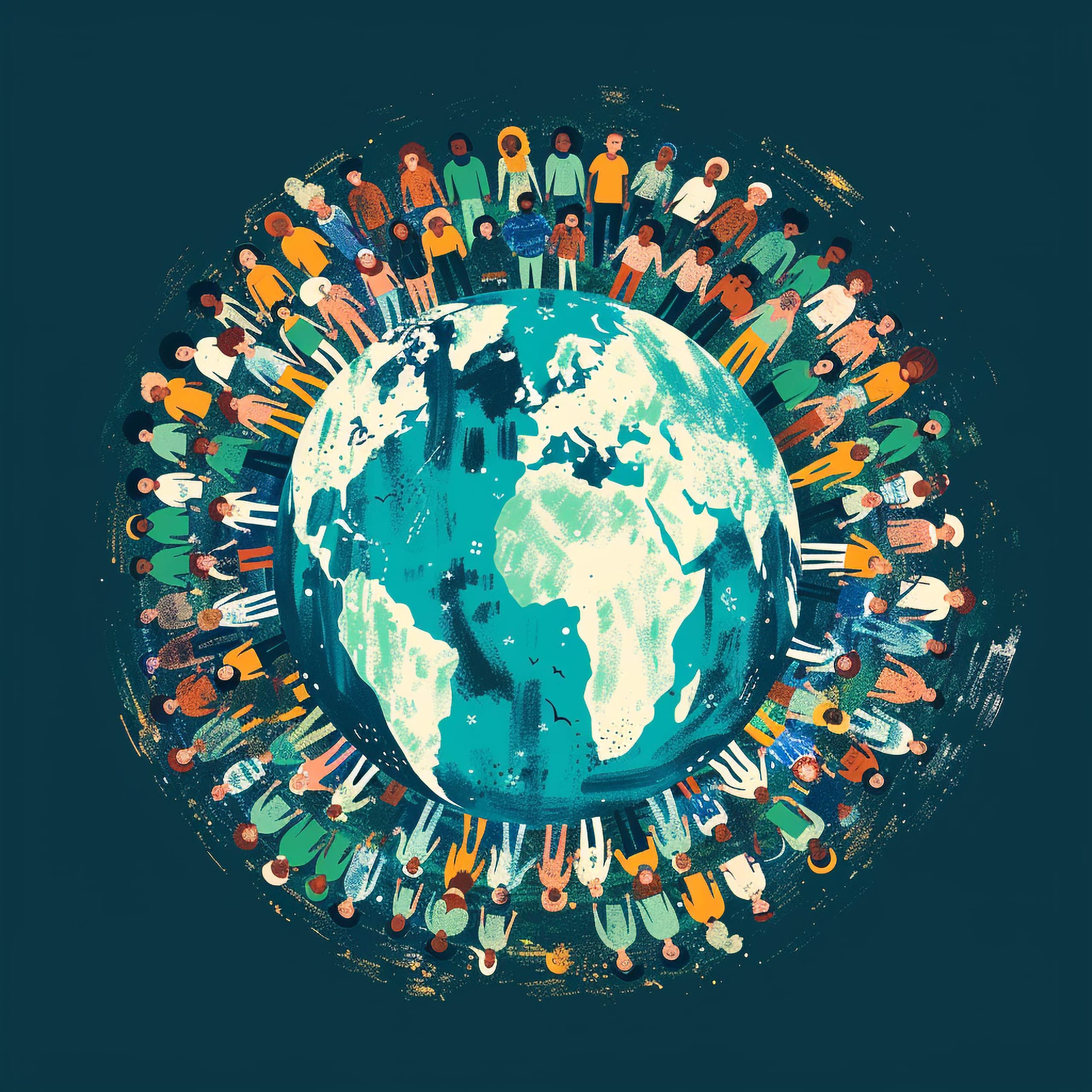 Conceptual digital art diversity around world (source: Freepik/Freepik)
