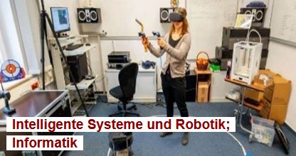 Foto: Person mit aufgesetzter VR-Brille in einem Labor