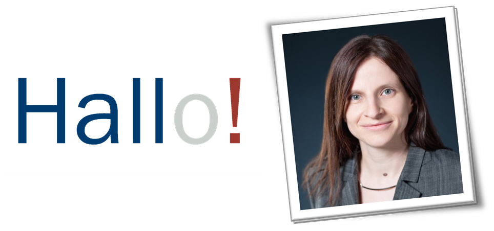 Foto: Frau Prof. Dr. Kati Kasper-Brauer. Mit der Aufschrift "Hallo".