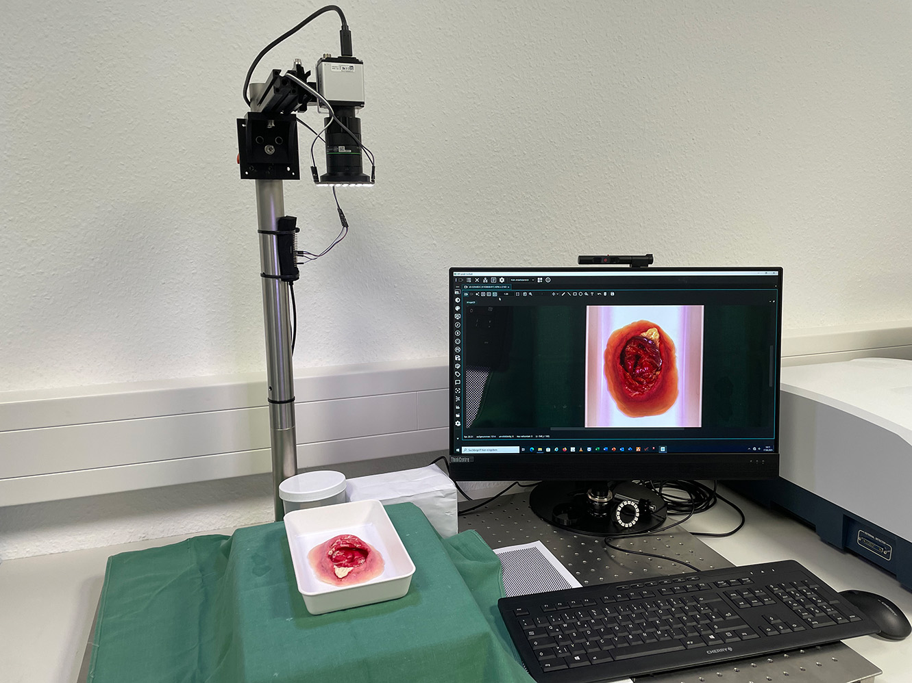 Ein Versuchsaufbau zur Wund-Identifikation