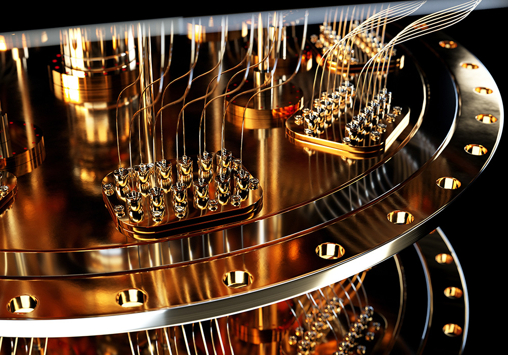 quantum computer closeup