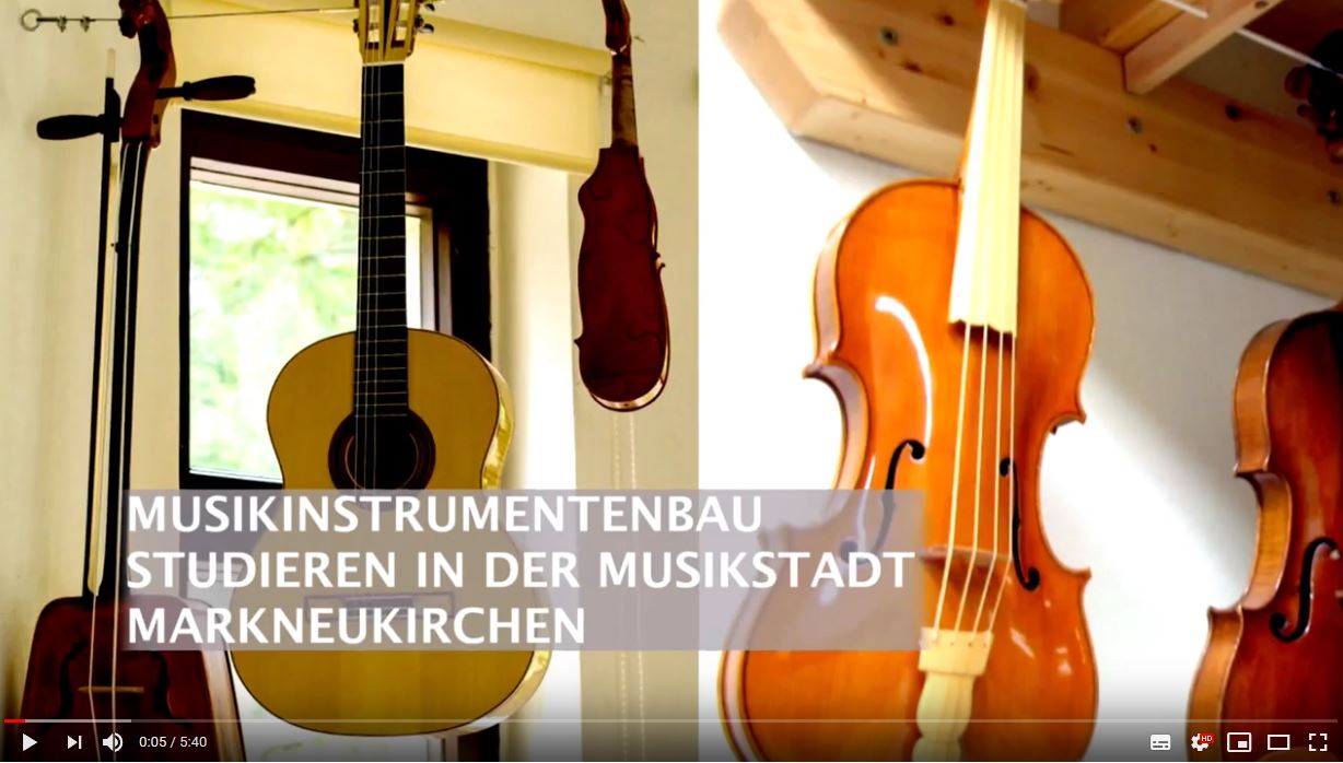 Startbild Video: Musikinstrumentenbau. Studieren in der Musikstadt Markneukirchen.