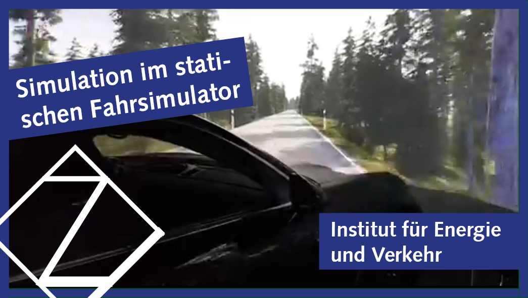 Fotomontage: Ausschnitt aus statischem Fahrsimulator