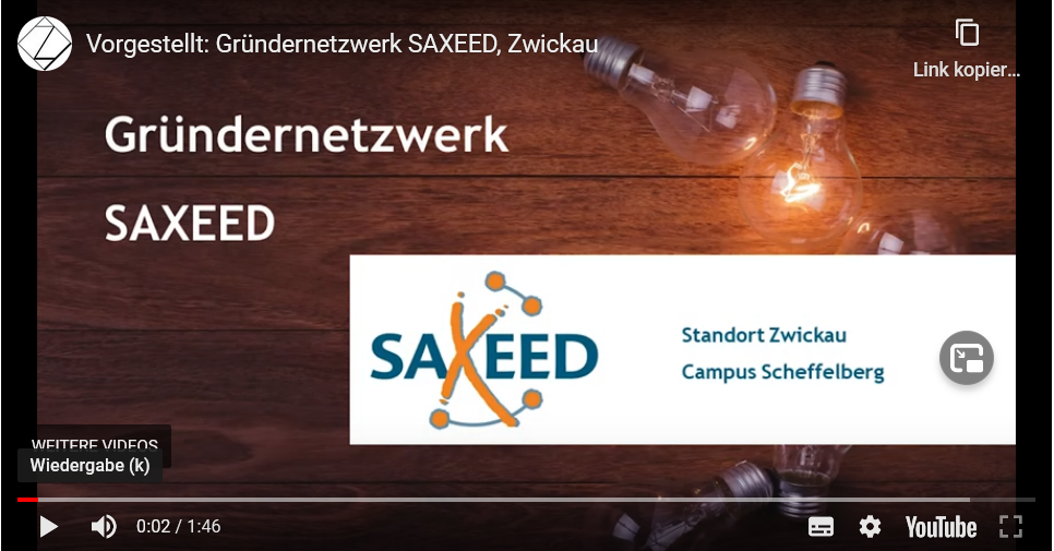 Foto: Vorschaubild Video. Vorgestellt: Gründernetzwerk Saxeed.